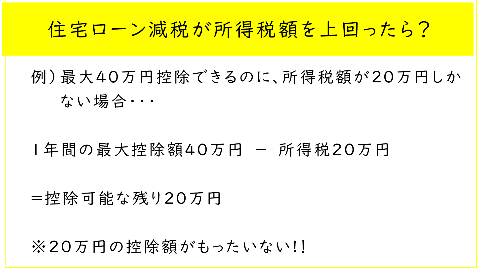 住宅ローン減税