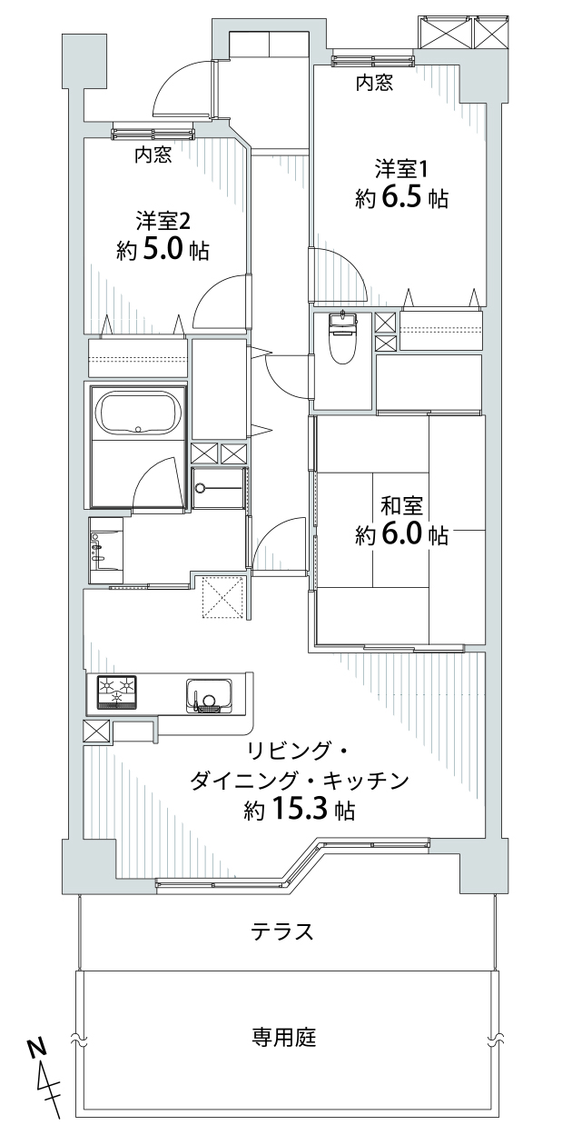 ライオンズマンション名西橋緑地 103号