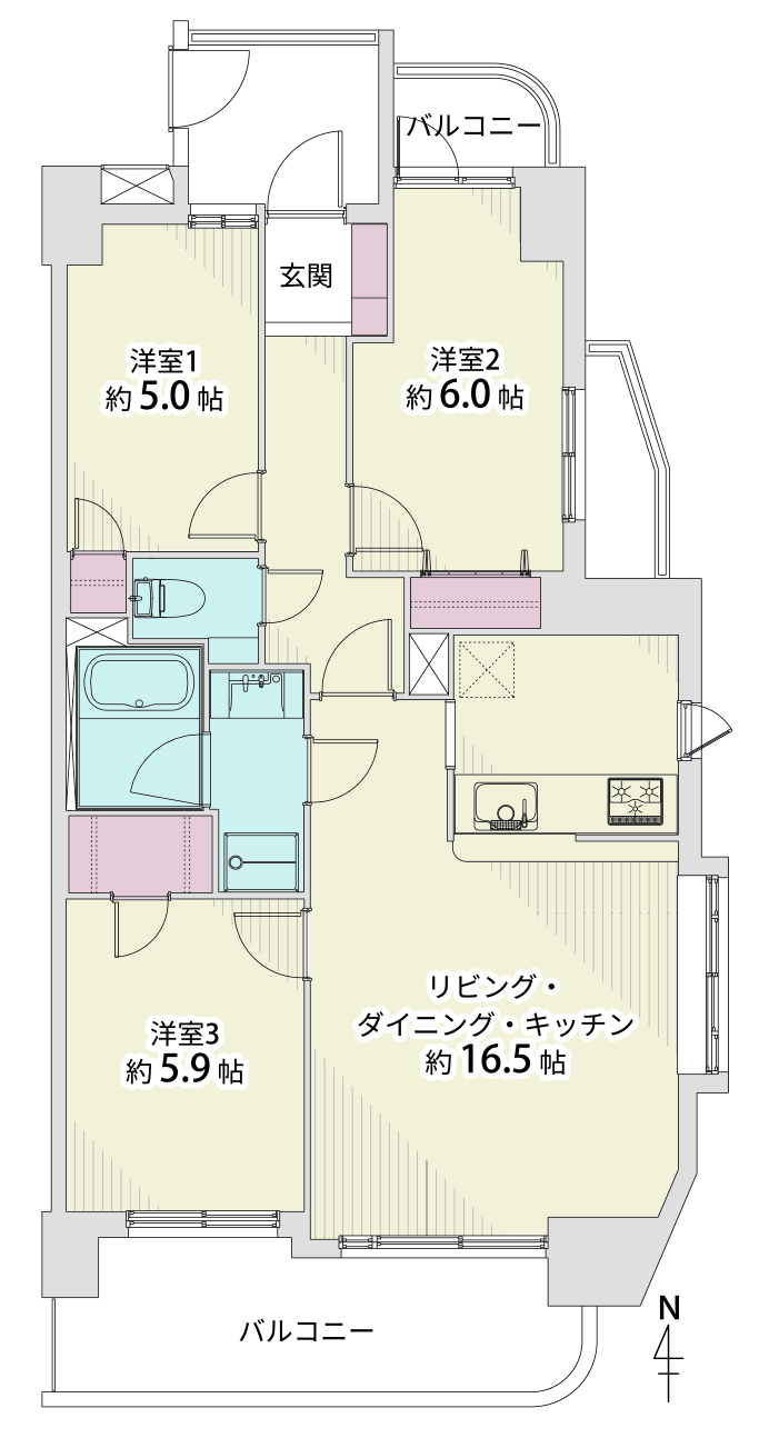 ライオンズマンション鳴海東第2 302