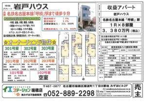 名古屋市南区収益アパートのご紹介